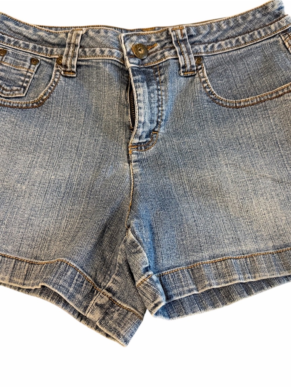 Faded Glory Light Blue Stretch Denim Shorts